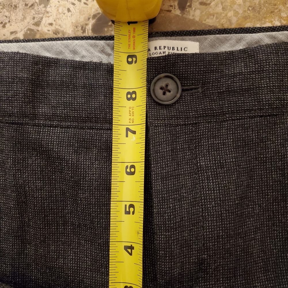 Banana Republic slacks sz 8 short The Logan Fit Stretch‎ Wool Office Work Career - Picture 6 of 12